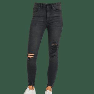 Just USA - Washed Black - Skinny Jeans - Ripped